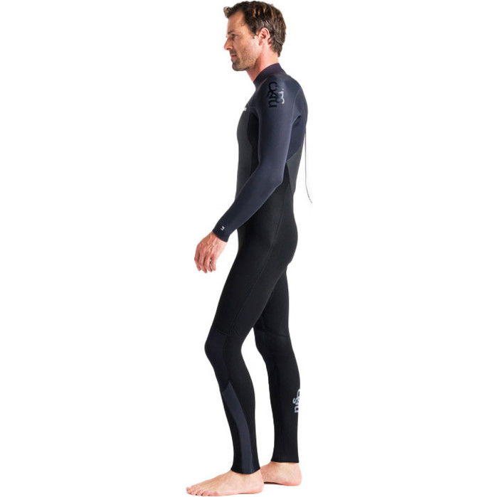 2024 C-Skins Mens Legend 4/3mm Back Zip Wetsuit C-LE43MBZ - Black / Anthracite